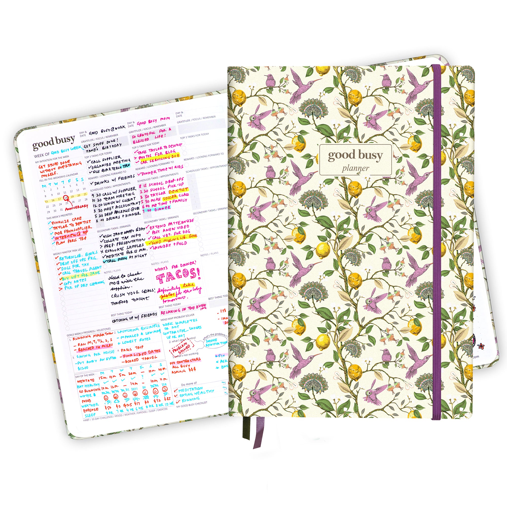 Undated Weekly Planner - Sunny Day